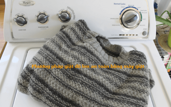 phương pháp giặt áo len an toàn bằng máy giặt