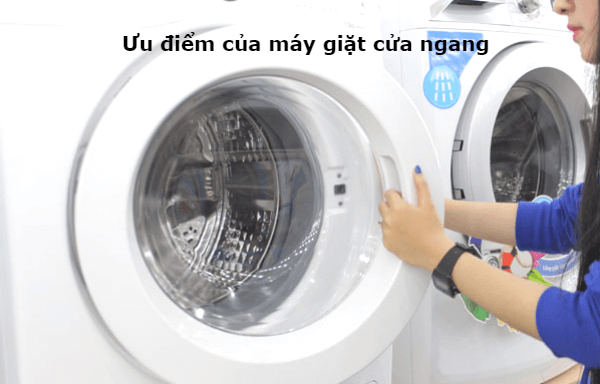 ưu điểm của máy giặt cửa ngang