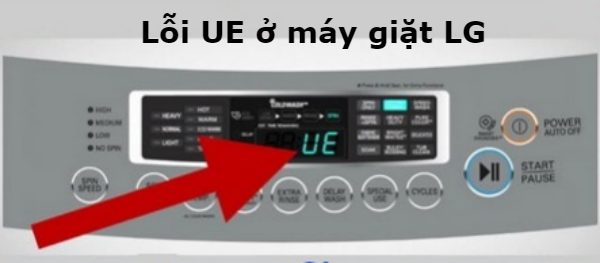Lỗi UE máy giặt LG