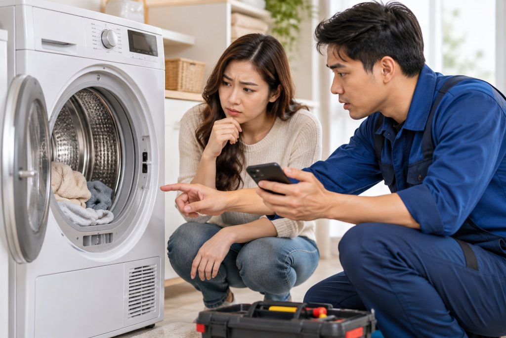 Máy sấy quần áo kêu to: Cách kiểm tra an toàn 4 Máy sấy quần áo kêu to: Cách kiểm tra an toàn