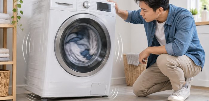 Máy giặt rung lắc mạnh khi vắt: Cách kiểm tra