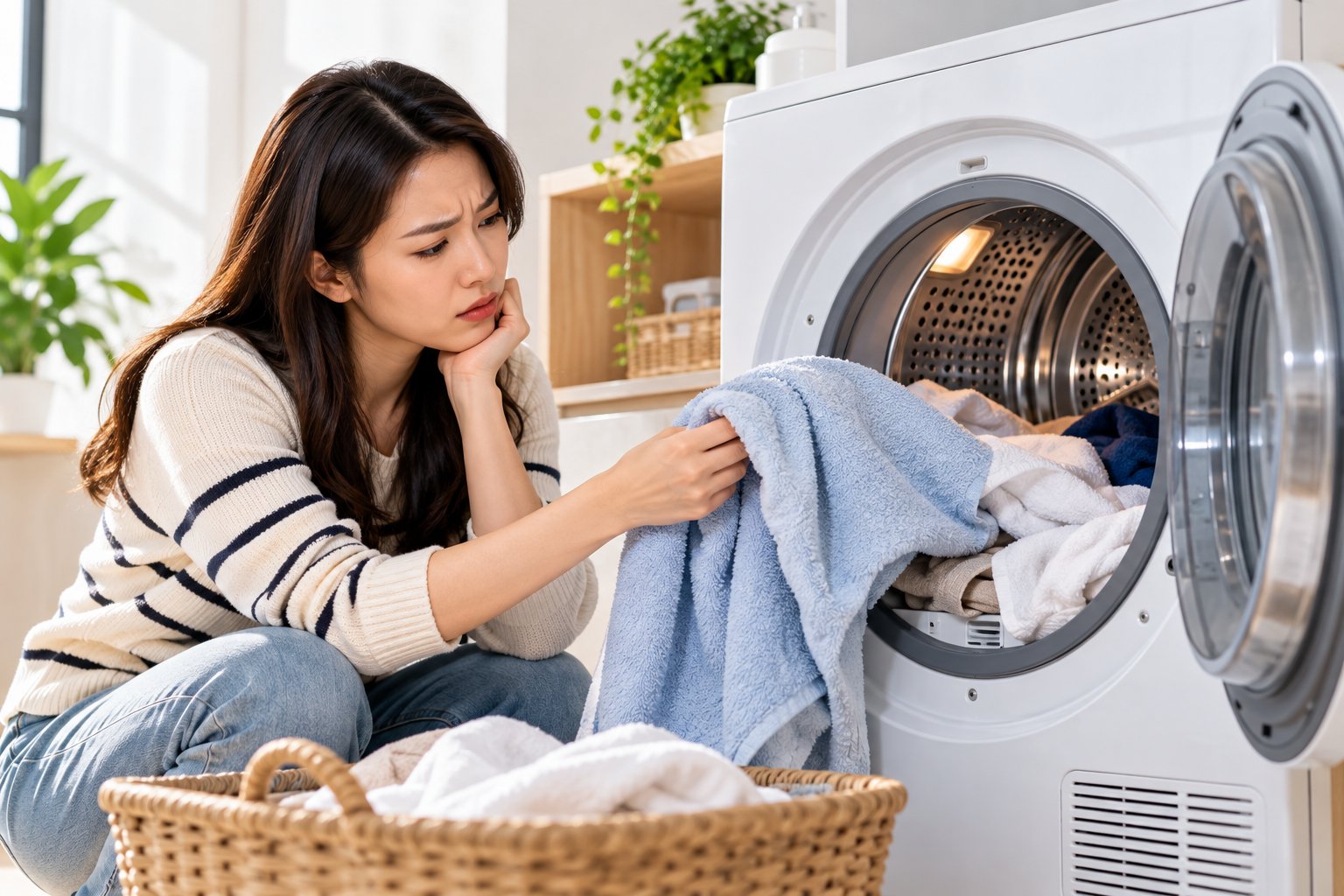 Máy sấy quần áo lâu khô: Nguyên nhân, cách xử lý