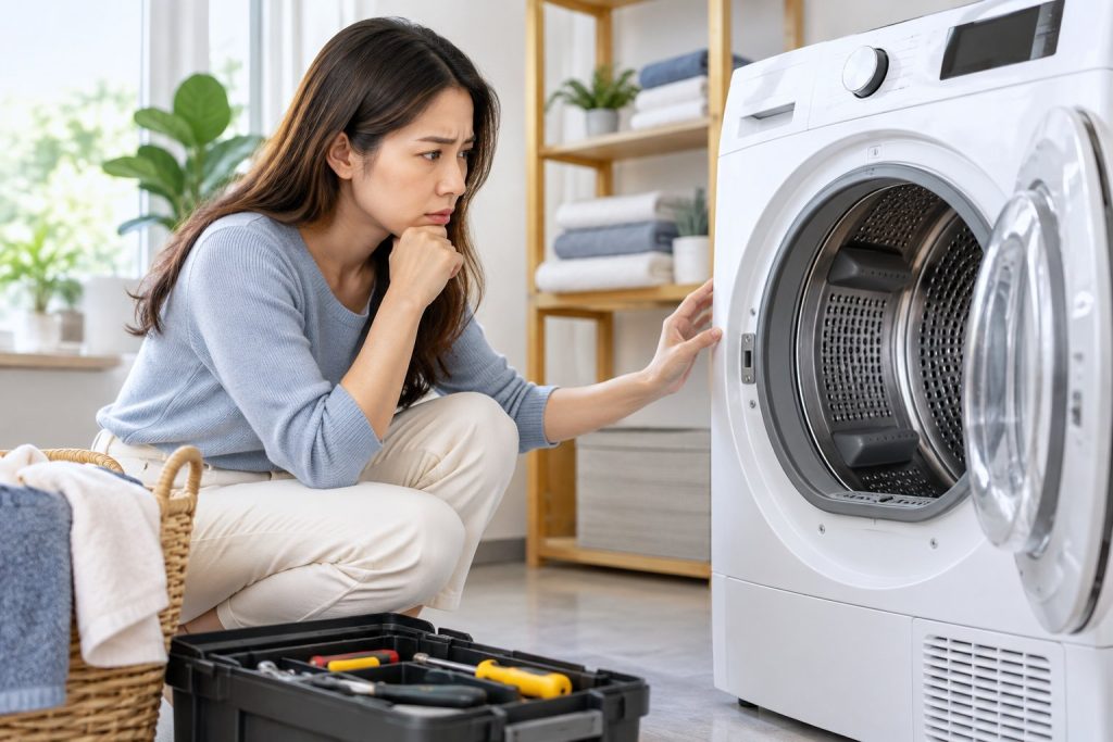 Máy sấy quần áo không quay: Cách kiểm tra an toàn