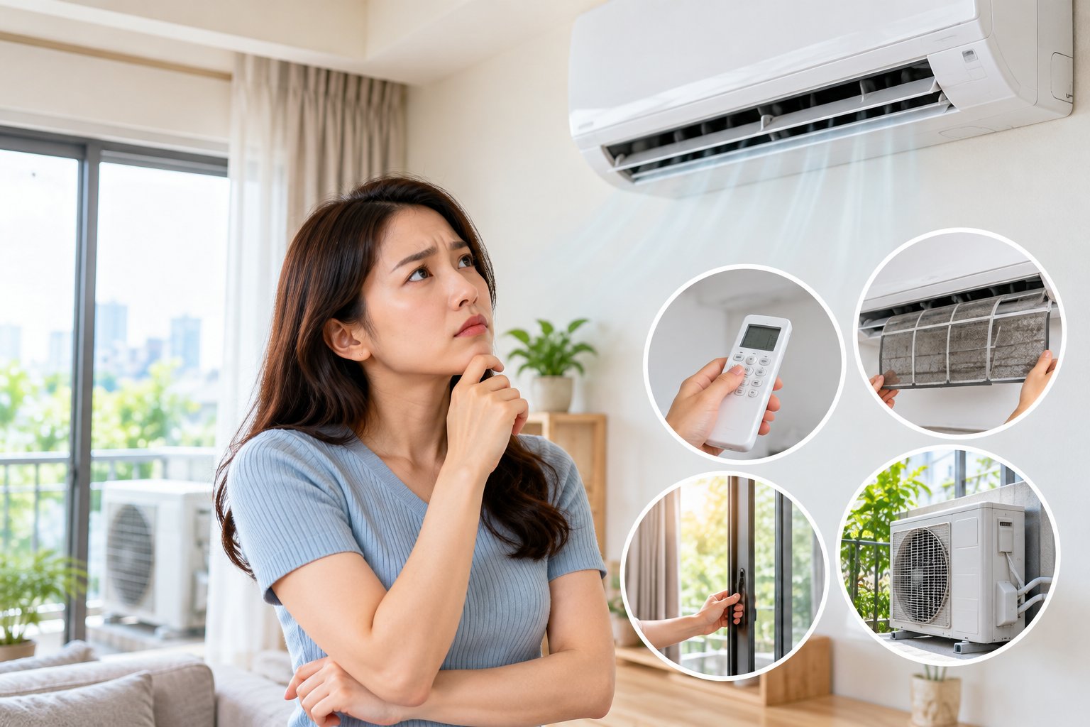 Điều hòa không mát dù vẫn chạy: Cách kiểm tra