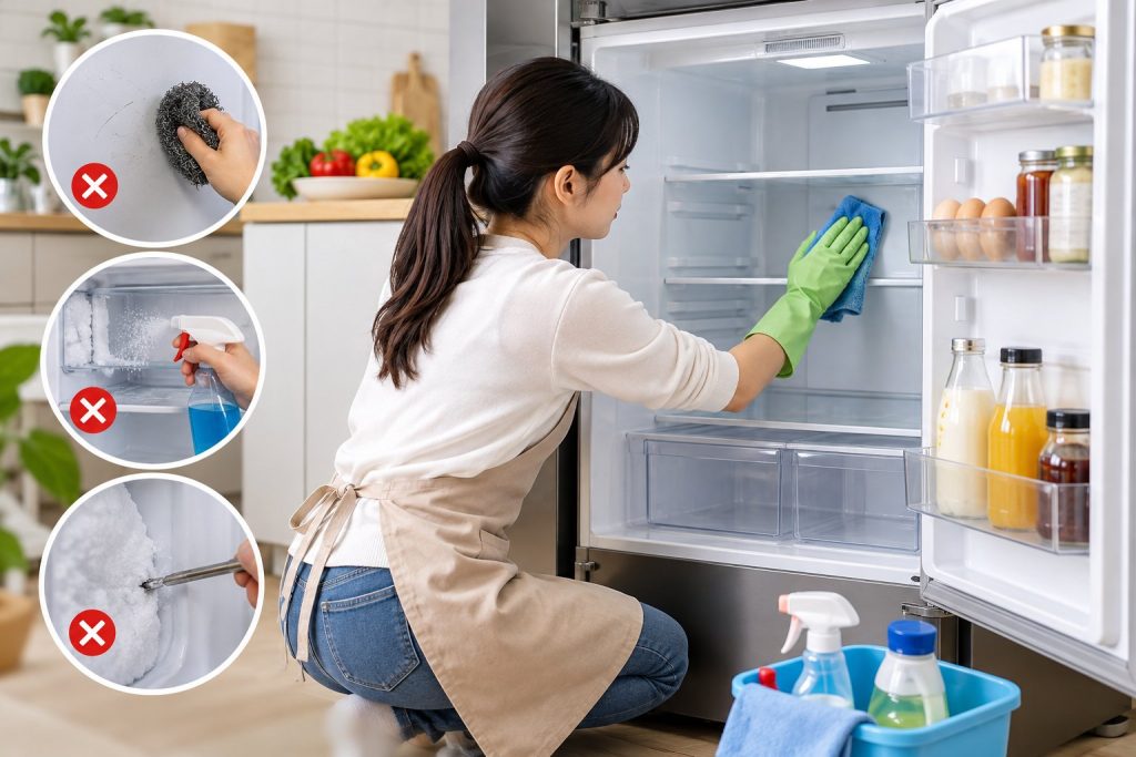 9 sai lầm khi vệ sinh tủ lạnh cần tránh