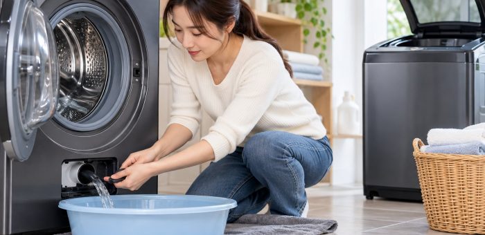 Cách xả nước máy giặt Samsung an toàn, đúng cách