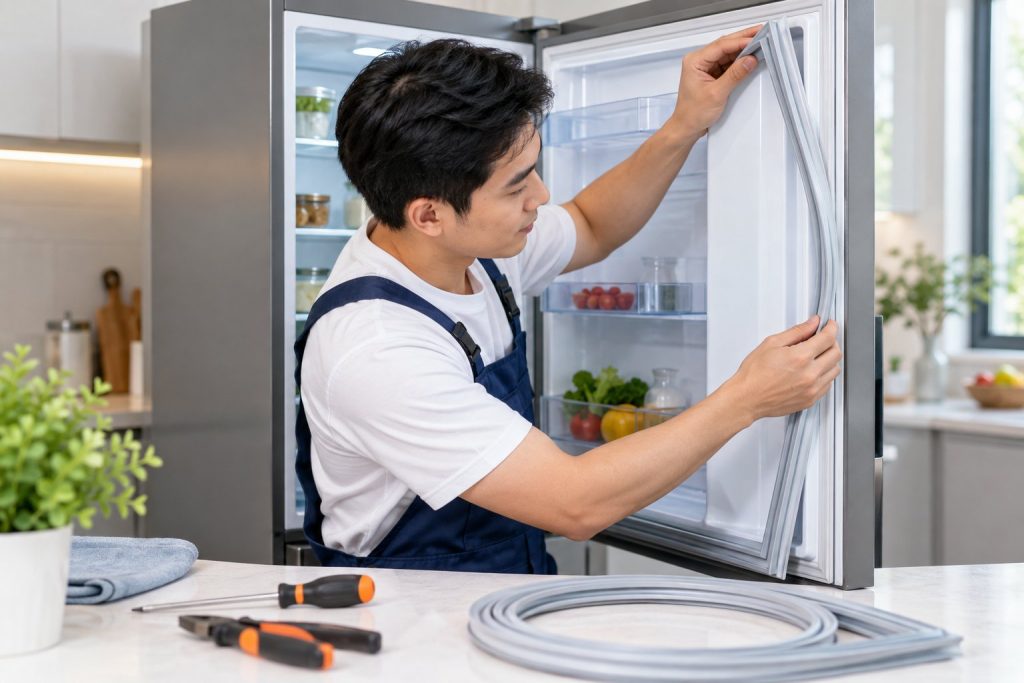 Thay gioăng cửa tủ lạnh tại nhà đúng cách, an toàn