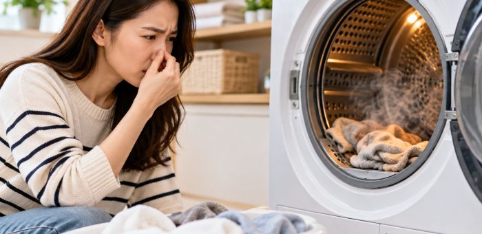 Máy sấy quần áo có mùi khét: Khi nào phải dừng?