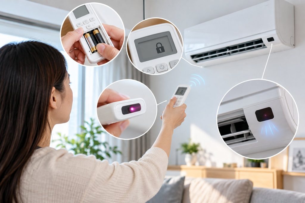 Điều hòa không nhận điều khiển: Cây chẩn đoán lỗi