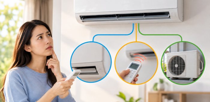 Điều hòa bật không lên: Cây chẩn đoán an toàn