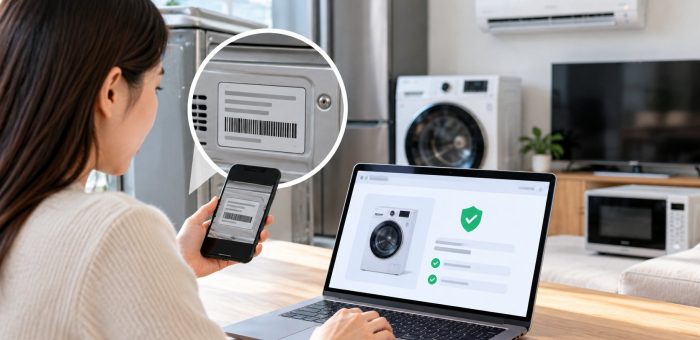 Tra cứu bảo hành điện máy bằng số serial