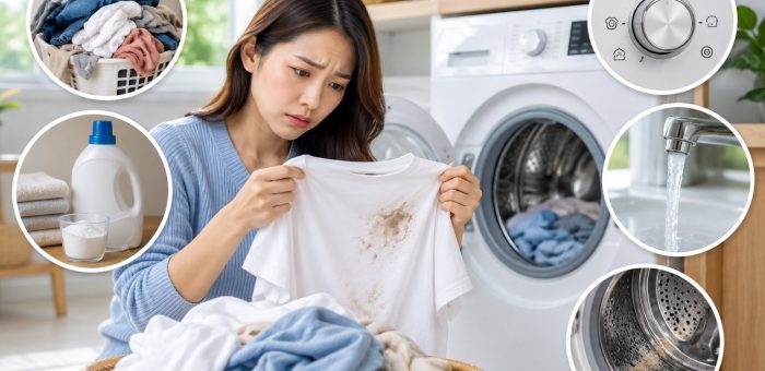 Máy giặt giặt không sạch: 5 nhóm nguyên nhân