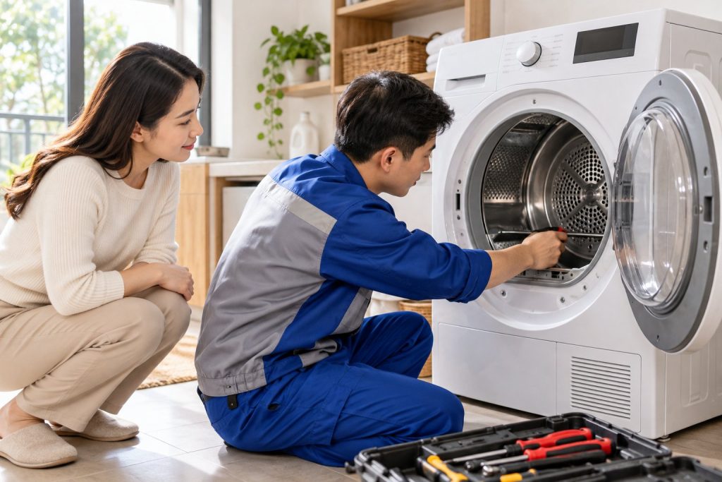 Sửa máy sấy quần áo tại Hà Nội: kiểm tra tại nhà