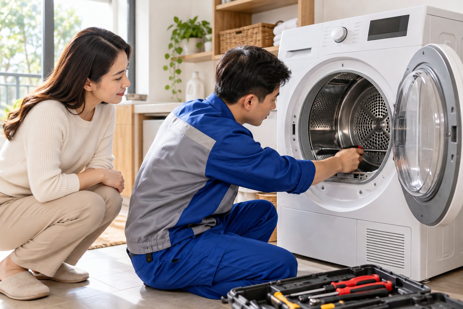 Sửa máy sấy quần áo tại Hà Nội: kiểm tra tại nhà