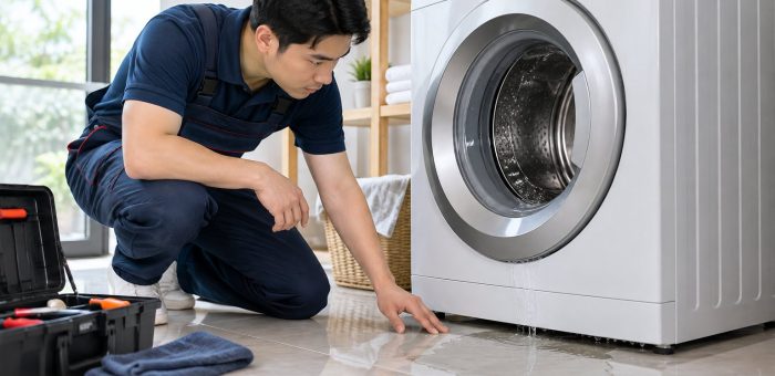 Máy giặt bị rò nước: Cách kiểm tra an toàn