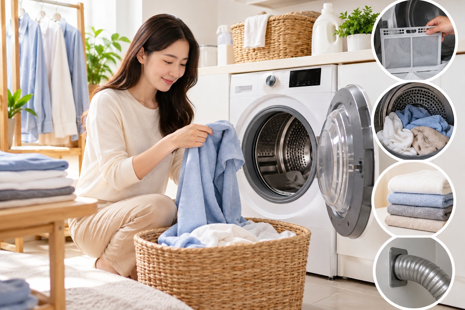 Máy sấy quần áo lâu khô: Nguyên nhân, cách xử lý 4 Ảnh minh hoạ: Máy sấy quần áo lâu khô: Nguyên nhân, cách xử lý