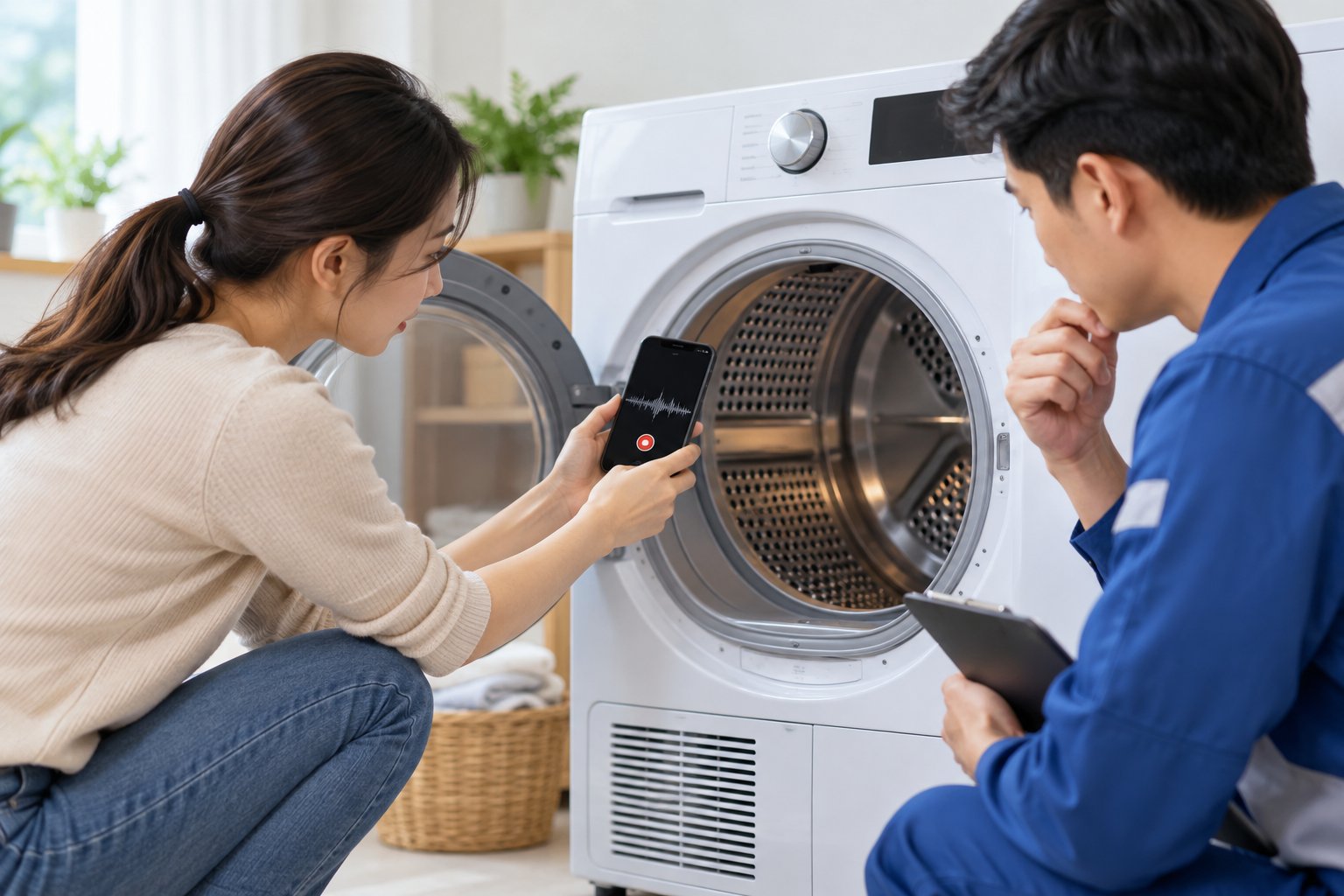 Máy sấy quần áo kêu to: Cách kiểm tra an toàn 3 Ảnh minh hoạ: Máy sấy quần áo kêu to: Cách kiểm tra an toàn
