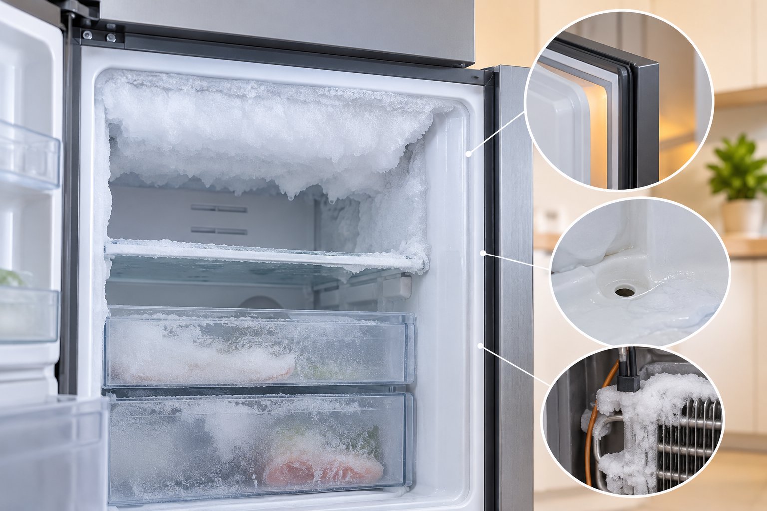 Tủ lạnh đóng tuyết dày: Nguyên nhân và cách xử lý 2 Ảnh minh hoạ: Tủ lạnh đóng tuyết dày: Nguyên nhân và cách xử lý