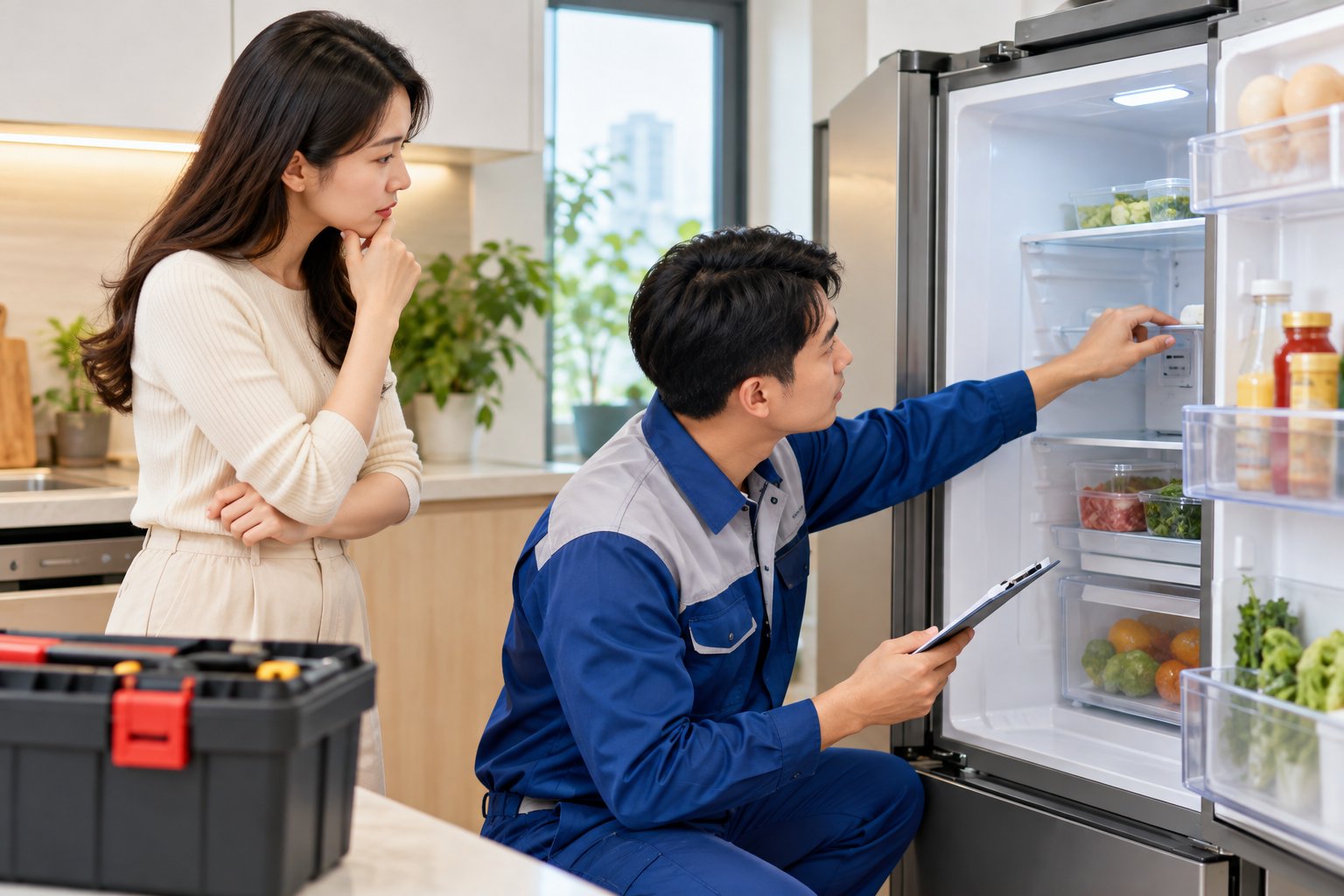 Sửa tủ lạnh tại nhà quận Hoàng Mai: đặt lịch đúng cách 2 Ảnh minh hoạ: Sửa tủ lạnh tại nhà quận Hoàng Mai: đặt lịch đúng cách