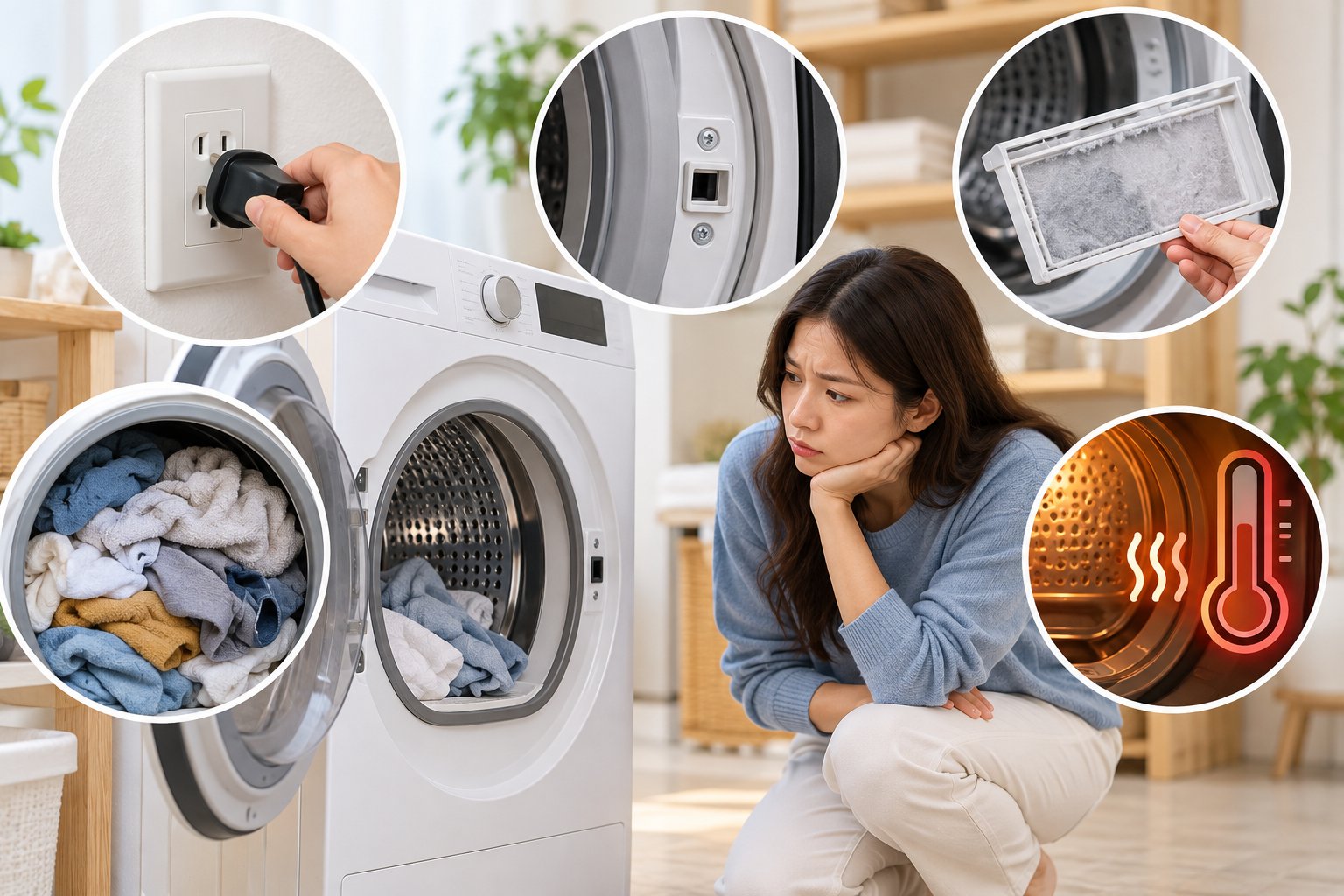 Máy sấy quần áo dừng giữa chừng: Cách xử lý 2 Ảnh minh hoạ: Máy sấy quần áo dừng giữa chừng: Cách xử lý