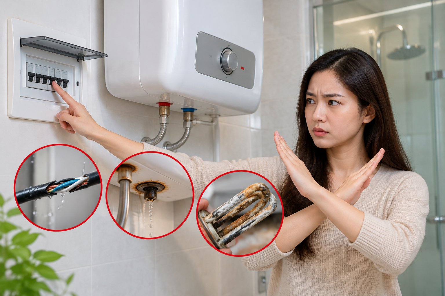 Bình nóng lạnh nhảy aptomat: Cách xử lý an toàn 3 Ảnh minh hoạ: Bình nóng lạnh nhảy aptomat: Cách xử lý an toàn