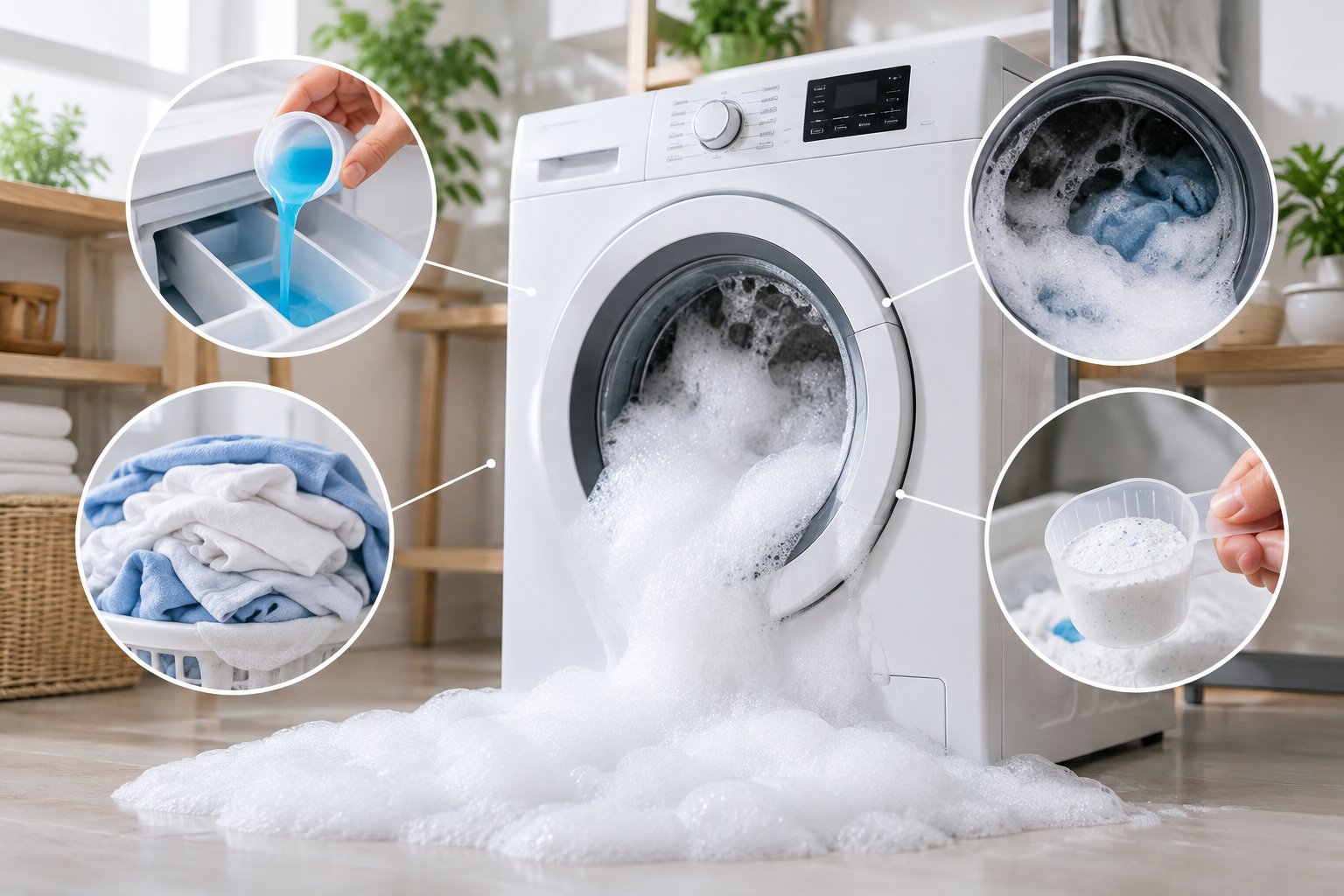 Máy giặt bị trào bọt: Nguyên nhân và cách xử lý 2 Ảnh minh hoạ: Máy giặt bị trào bọt: Nguyên nhân và cách xử lý