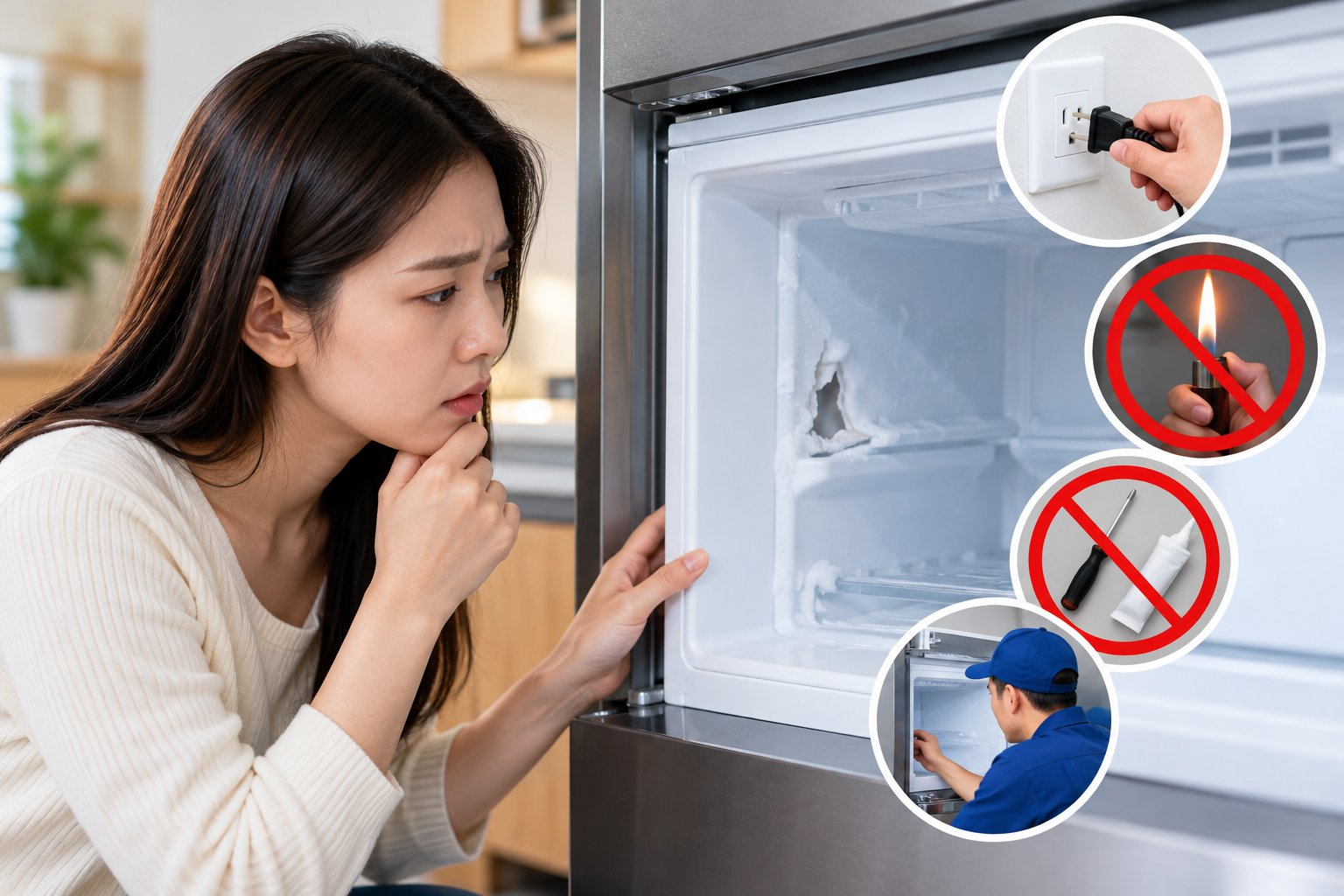 Tủ lạnh bị thủng ngăn đá: Cách xử lý an toàn 2 Ảnh minh hoạ: Tủ lạnh bị thủng ngăn đá: Cách xử lý an toàn